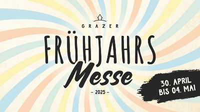 Banner für die Grazer Frühjahrsmesse 2025